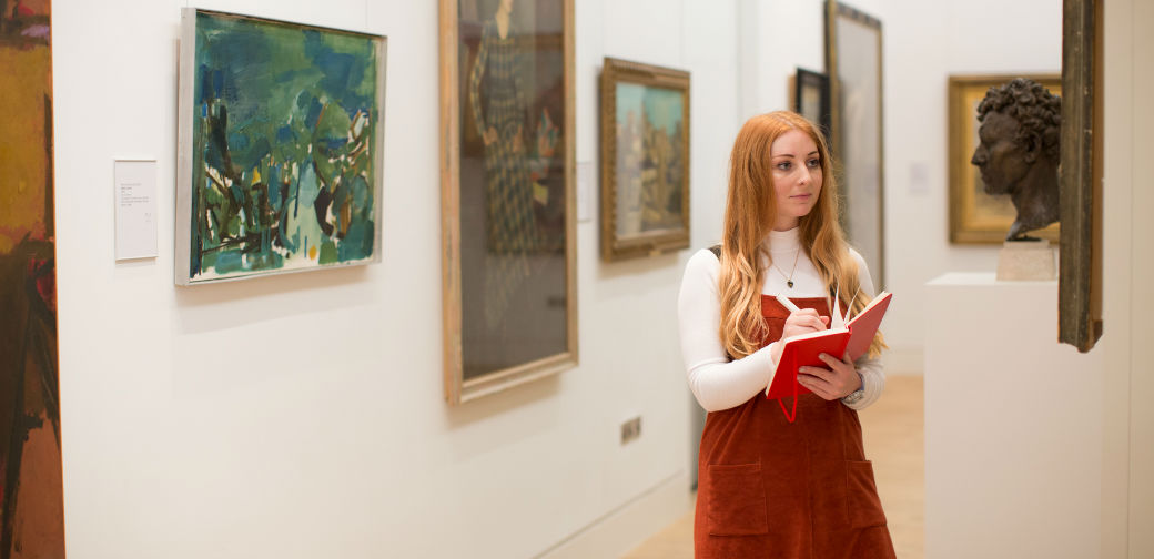 Hayley Reid, a former MA Art Gallery and Museum Studies student in The Stanley & Audrey Burton Gallery