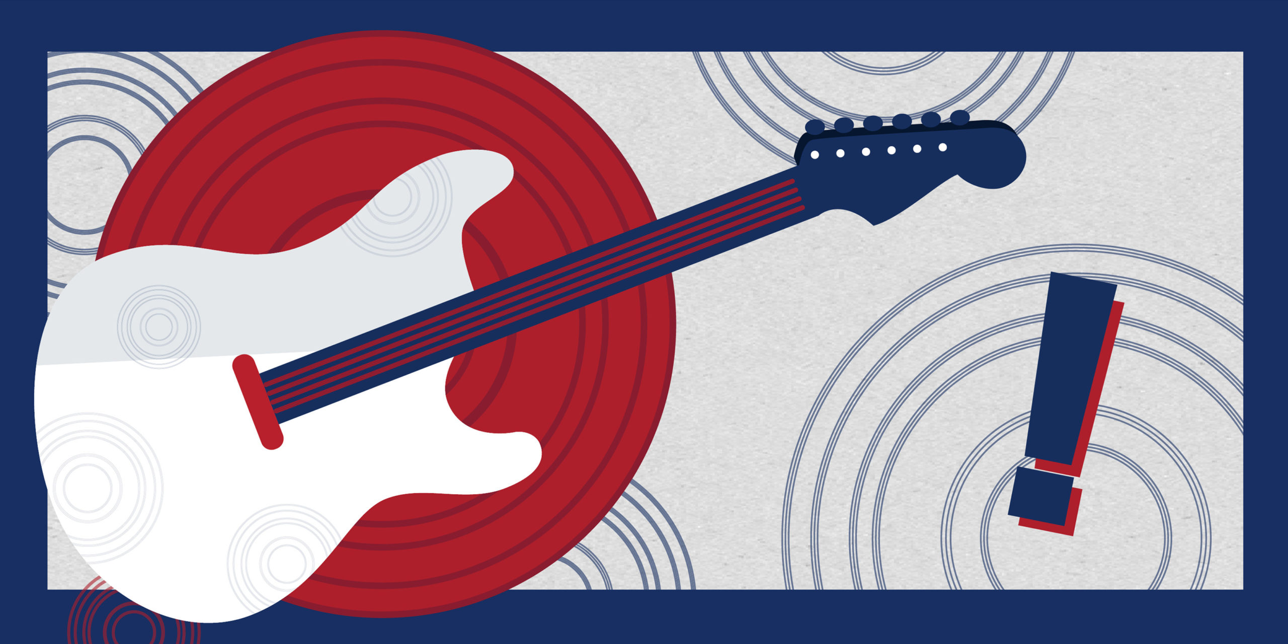 Guitar with an abstract background