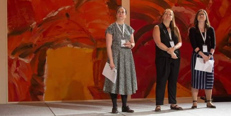 Jen Kaines, Abigail Harrison Moore and Laura Bell at the European Registrars Conference in Vienna, 2016. Image courtesy of Freda Matassa.
