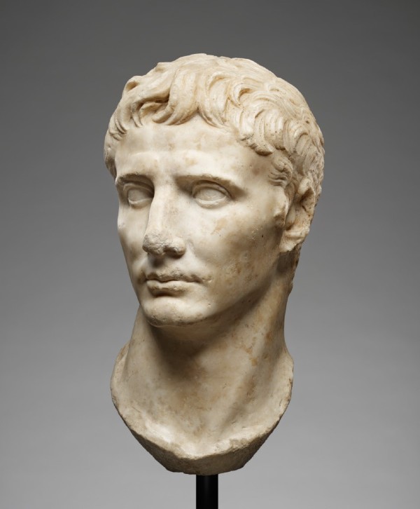 Portrait Head of Augustus, Roman Empire, 25–1 B.C. The J. Paul Getty Museum.