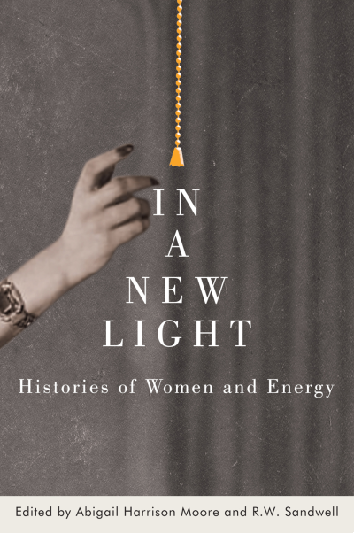 Hand and light pull on book cover of In a New Light